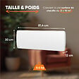 BESTHERM - Radiateur électrique fixe à inertie sèche céramique - BESTHERM - ARIA PLINTHE 1000W  - plinthe blanc - vignette