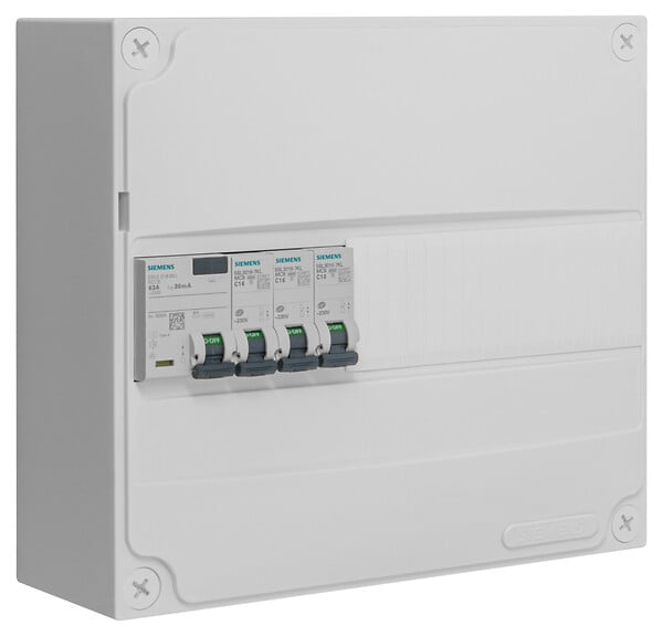 SIEMENS - SIEMENS TABLEAU PREEQUIPE 1 RANGEE 1ID + 3 DISJ SIEMENS (KNX) - large