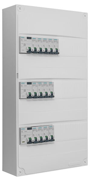 SIEMENS - SIEMENS TABLEAU PREEQUIPE 3 RANGEES 3 ID + 13 DISJ SIEMENS (KNX) - large