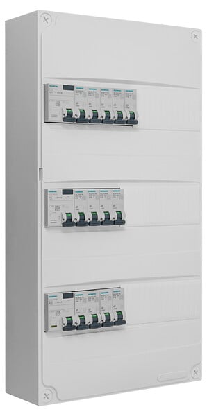 SIEMENS - SIEMENS TABLEAU PREEQUIPE 3 RANGEES 3 ID + 13 DISJ SIEMENS (KNX) - large