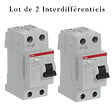 ABB - ABB Lot de 2 interrupteurs différentiels à vis 63A 30mA Type AC - vignette
