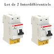 ABB - Lot de 2 Interrupteurs différentiels automatiques raccordement Rapide 40A 30mA Type AC-ABB - vignette