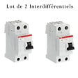 ABB - ABB Lot de 2 Interrupteurs différentiels à vis raccordement 40A 30mA Type A - vignette