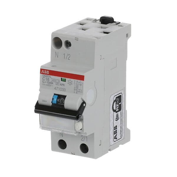 ABB - ABB Disjoncteur différentiel 2P 16A 30mA immunisé DS201 L C16 APR30 - large