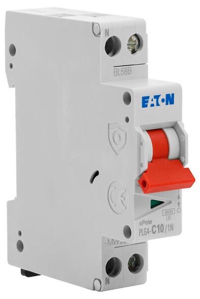 EATON CAPRI - EATON Disjoncteur 10A PLG, Ph+N 4,5kA (EN 60898) courbe C - large