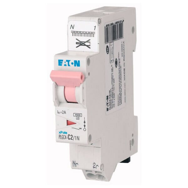 EATON CAPRI - EATON Disjoncteur 2A Ph+N auto 45kA 230V courbe C, borne à ressort, protection fiable et conforme EN 60898 - large
