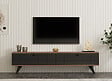 HABITAT ET JARDIN - Meuble TV en bois "Alberi" - 160 x 25 x 35 cm - Gris anthracite - vignette