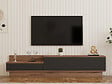 HABITAT ET JARDIN - Meuble TV en bois "Asir" - 160 x 35 x 35 cm - Marron - vignette