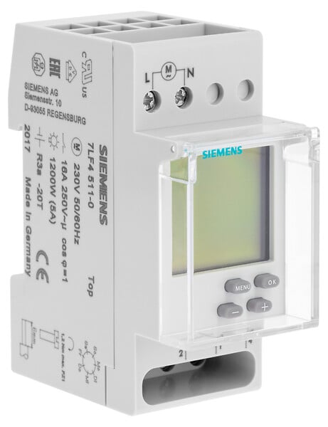 SIEMENS - SIEMENS Horloge hebdomadaire digitale automatique 2 modules 2UM - large
