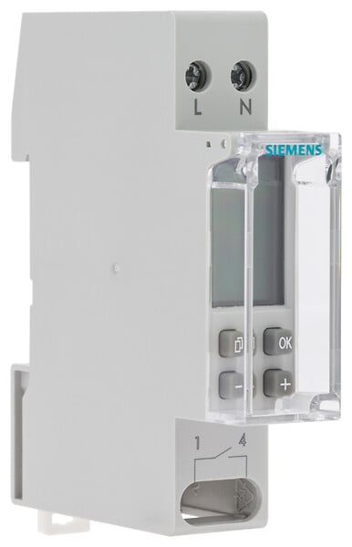 SIEMENS - SIEMENS Horloge hebdomadaire digitale automatique 1 module - large