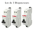 ABB - Lot de 3 disjoncteurs automatiques Ph+N raccordement Rapide 16A-4,5Ka-ABB - vignette