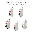ABB - ABB Lot de 5 disjoncteurs automatiques Ph+N raccordement Rapide 16A-4,5Ka - vignette