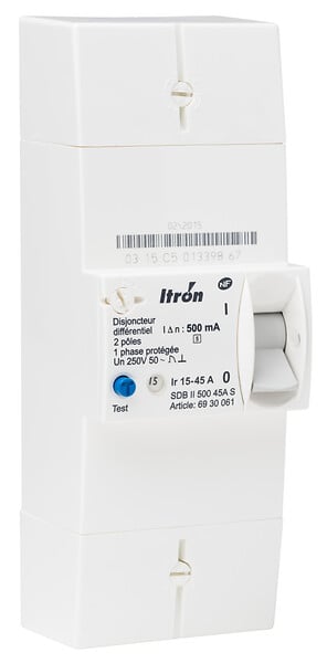 ITRON - Disjoncteur EDF 15/45A 230V Sélectif-ITRON - large