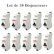 ABB - ABB Lot de 10 disjoncteurs automatiques Ph+N raccordement Rapide 10A-4,5Ka - vignette