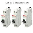ABB - ABB Lot de 3 disjoncteurs Ph+N raccordement Vis 16A-4,5Ka - Courbe C - vignette