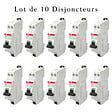 ABB - Lot de 10 disjoncteurs automatiques Ph+N raccordement Rapide 20A-4,5Ka-ABB - vignette