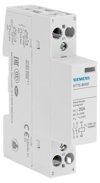 SIEMENS - SIEMENS Contacteur de Puissance 20A 2NO - large
