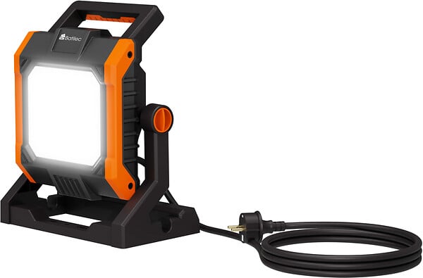 BATILEC - BATILEC Projecteur de chantier 6000 lm + 2 Prises 2P+T - Câble 3m - IP54 - large