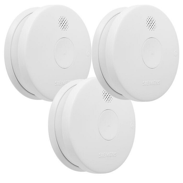 SIEMENS - Lot de 3 détecteurs de fumée 5TC1292-6 NF Autonomie 5 ans / Garantie 3 ans - large