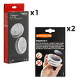 ANGELEYE - AngelEye Lot de 2 détecteurs de fumée NF autonomie 5 ans + 2 supports aimantés Magnetiks - vignette