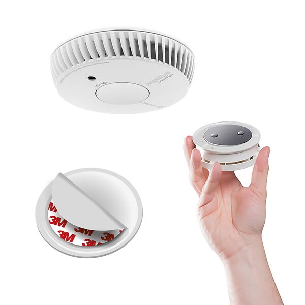 ANGELEYE - AngelEye Lot de 30 détecteurs de fumée NF autonomie 5ans + 30 supports aimantés - large