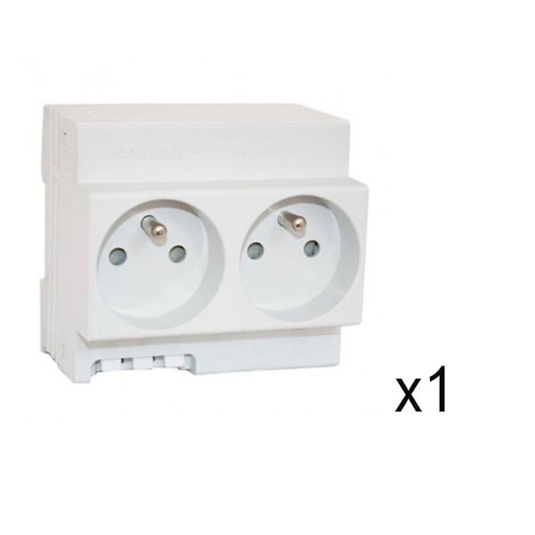 DIGITAL ELECTRIC - Digital Electric Double Prise Modulaire 16A - large