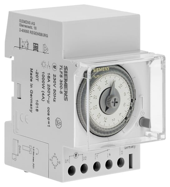 SIEMENS - Programmateur horaire synchrone 3 modules, 16A, 230 V - large