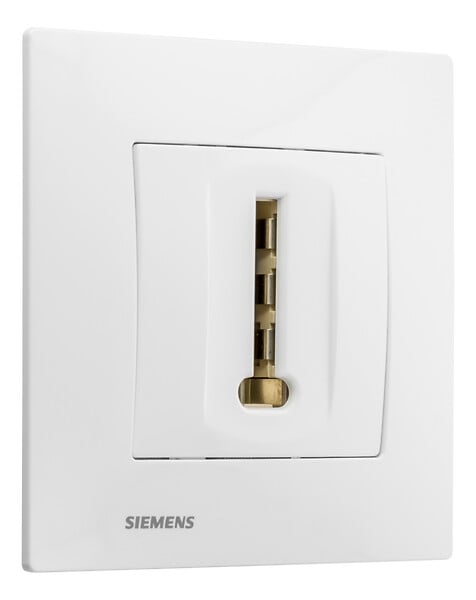 SIEMENS - SIEMENS Prise Téléphone BLANC Siemens DELTA VIVA plq BLANC - large