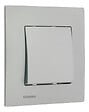 SIEMENS - SIEMENS Poussoir Silver Delta Viva + Plaque Silver - vignette