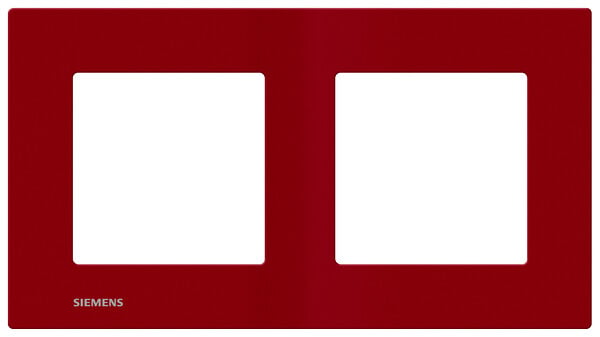 SIEMENS - SIEMENS Plaque Double Rouge Siemens DELTA VIVA - large