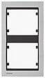 SIEMENS - SIEMENS Plaque Double Verticale Texturé Silver - vignette