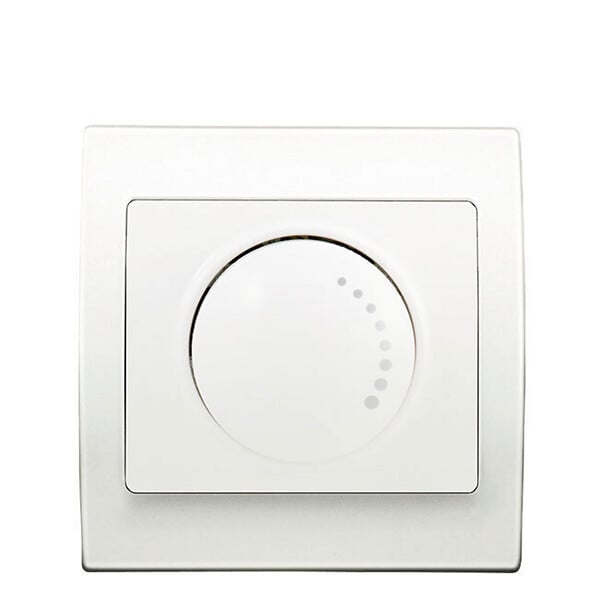 SIEMENS - SIEMENS Va & Vient Variateur 500W Blanc Delta Iris + Plaque basic Blanc - large