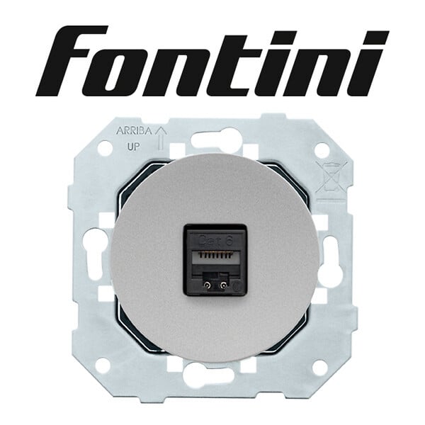 FONTINI - FONTINI Prise RJ45 CAT6 ALU GLOSSY DOM - large