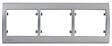 SIEMENS - SIEMENS Plaque Triple Horizontale Silver - vignette