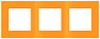 SIEMENS - SIEMENS Plaque Triple Orange Siemens DELTA VIVA - vignette