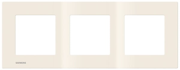 SIEMENS - SIEMENS Plaque Triple Beige DELTA VIVA - large