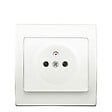 SIEMENS - SIEMENS Prise 2P+T Blanc Delta Iris + Plaque basic Blanc - vignette