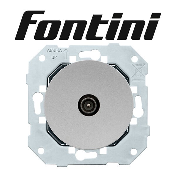 FONTINI - FONTINI Prise TV Etoile ALU GLOSSY DOM - large