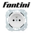 FONTINI - FONTINI Prise 2P+T Blanc Glossy DOM - vignette