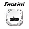 FONTINI - FONTINI Chargeur USB double porcelaine blanche DO LOW - vignette