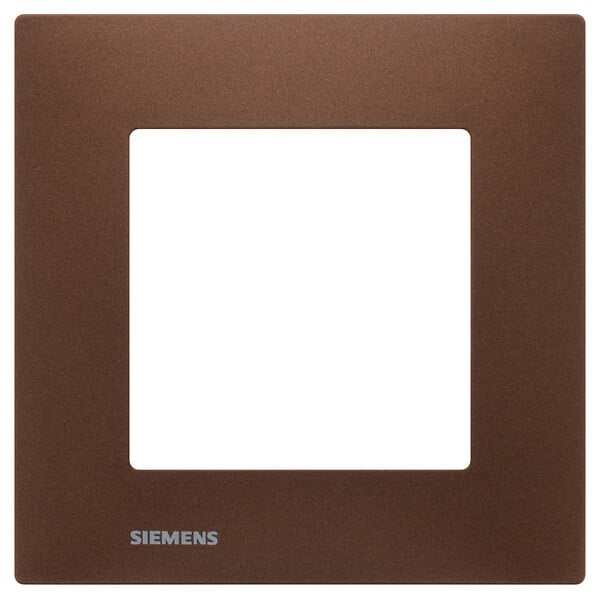SIEMENS - SIEMENS Plaque Simple Métal Marron Siemens DELTA VIVA - large