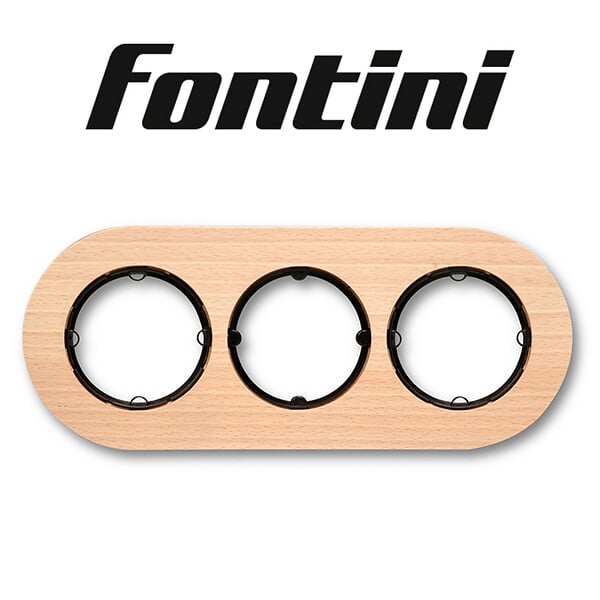 FONTINI - FONTINI Plaque 3 postes hêtre naturel DO LOW - large