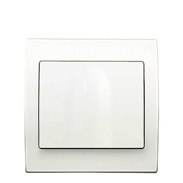SIEMENS - SIEMENS Sortie de cable Blanc Delta Iris + Plaque basic Blanc - large