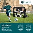 VOUNOT - Cage de foot portable Lot 2 pcs POP UP - vignette
