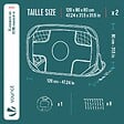 VOUNOT - Cage de foot portable Lot 2 pcs POP UP - vignette