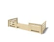 ALTANKA - Terrasse en bois avec balustrade pour abri en bois - 10m2 - 5m x 2m - couleur: naturel - DOM615 - vignette