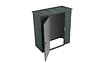 WEKA - Abri de jardin en métal  GARY T1 - Vert - L.191,8xP.97,8xH.212,1cm - vignette