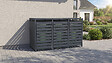 WEKA - Cache-poubelle métallique Gary 720 L - L.198.5xP.80xH.116cm - vignette