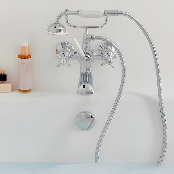 JACOB DELAFON - Mélangeur baignoire Cléo 1889 avec pommeau douche Chromé - large