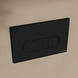 VITRA - Root Round Plaque de déclenchement double touche, Noir mat (740-2211) - vignette